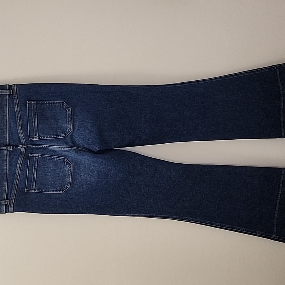 SPANX shape EveryWear Flare Jeans pull-on style with patch pockets Size XL - Picture 12 of 16